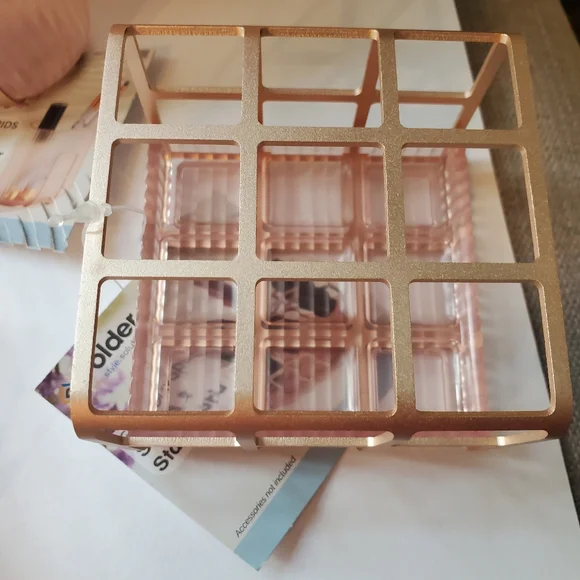 Pink Storage Organizer Set, with Gold Metal - Picture 9 of 13